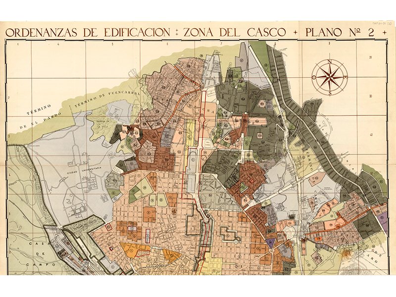 Ordenanzas municipales de la edificacin en Madrid: planos. Ayuntamiento de Madrid. 1950. Signatura MAP 04-29