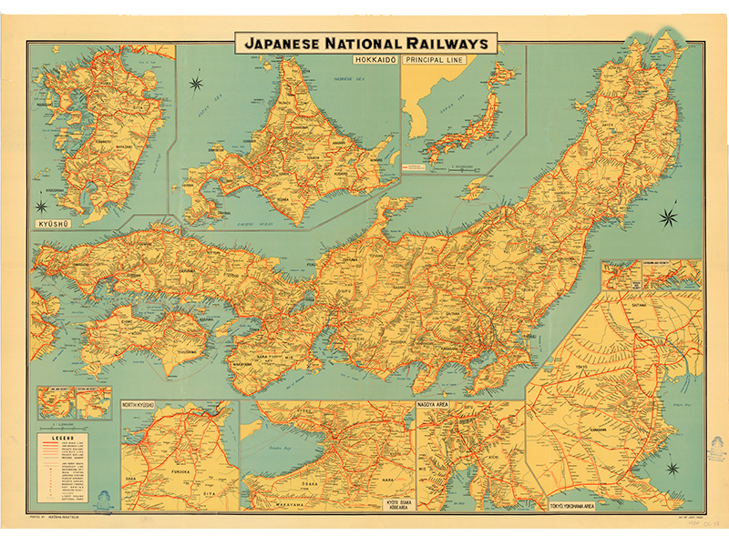 Japanese National Railways. JNR, 1959. Signatura MAP 06-01