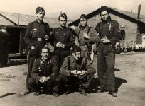 Da de la licenciatura de la mili en las dependencias del Batalln de Ferrocarriles en Madrid - Delicias (24/03/1952)