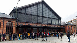 Estacin de Madrid - Delicias el primer domingo del mes febrero de 2016, durante la celebracin del Mercadillo de Modelismo y la apertura de la sala de consulta de la Biblioteca y el Archivo Histrico Ferroviario - 2016 - Madrid