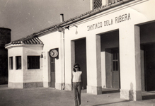 Estacin de Santiago de la Ribera en la desaparecida linea del ferrocarril de Torre Pacheco a Los Alcazares, Santiago de la Ribera y San Javier, (Murcia). - Junio de 1967 - Santiago de la Ribera (Murcia)