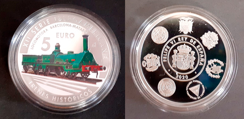 Moneda `Locomotora Matar de la coleccin 