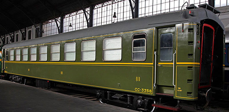 Coche de 3 clase BB4-3358 (Ex Renfe CC-3358) (La Brugeoise et Nicaise et Delcuve, Blgica, 1925)